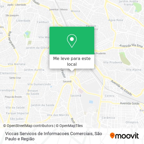 Viccas Servicos de Informacoes Comerciais mapa