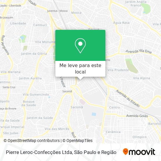 Pierre Leroc-Confecções Ltda mapa
