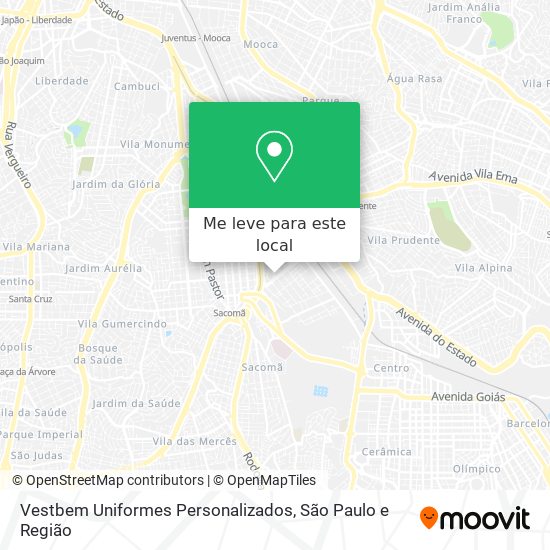 Vestbem Uniformes Personalizados mapa