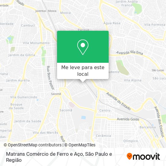 Matrans Comércio de Ferro e Aço mapa