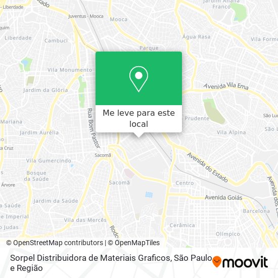 Sorpel Distribuidora de Materiais Graficos mapa