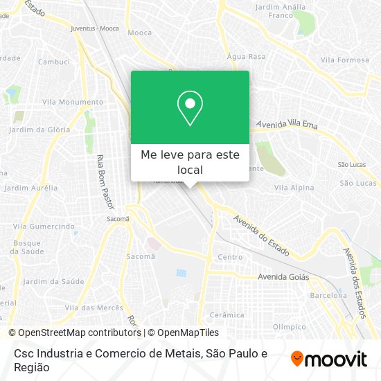 Csc Industria e Comercio de Metais mapa