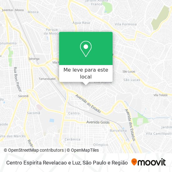 Centro Espirita Revelacao e Luz mapa