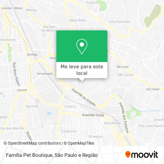 Família Pet Boutique mapa