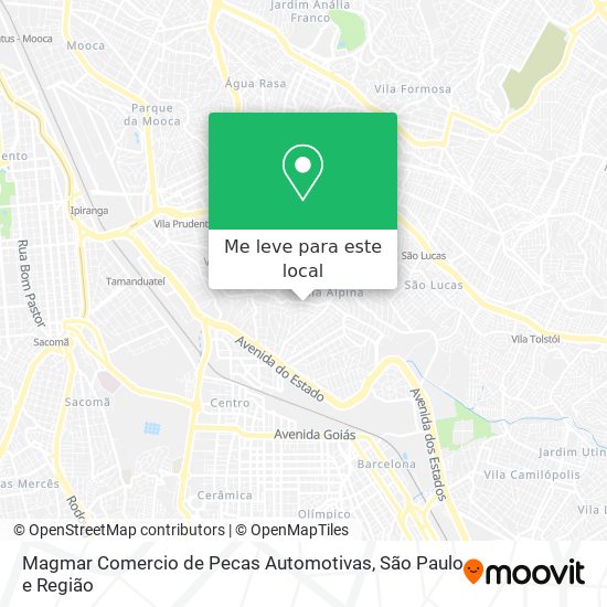 Magmar Comercio de Pecas Automotivas mapa