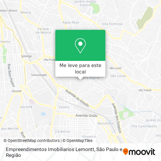 Empreendimentos Imobiliarios Lemontt mapa