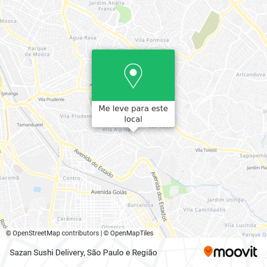 Sazan Sushi Delivery mapa