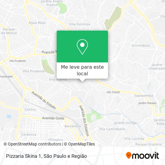 Pizzaria Skina 1 mapa