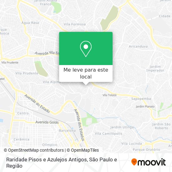 Raridade Pisos e Azulejos Antigos mapa