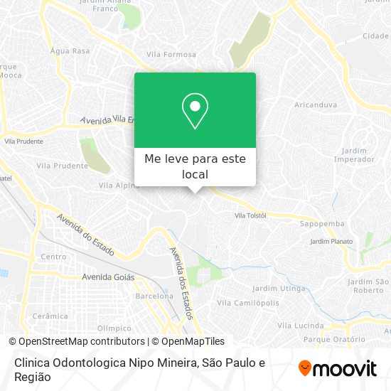 Clinica Odontologica Nipo Mineira mapa