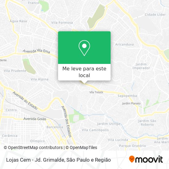 Lojas Cem - Jd. Grimalde mapa