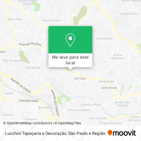 Lucchini Tapeçaria e Decoração mapa