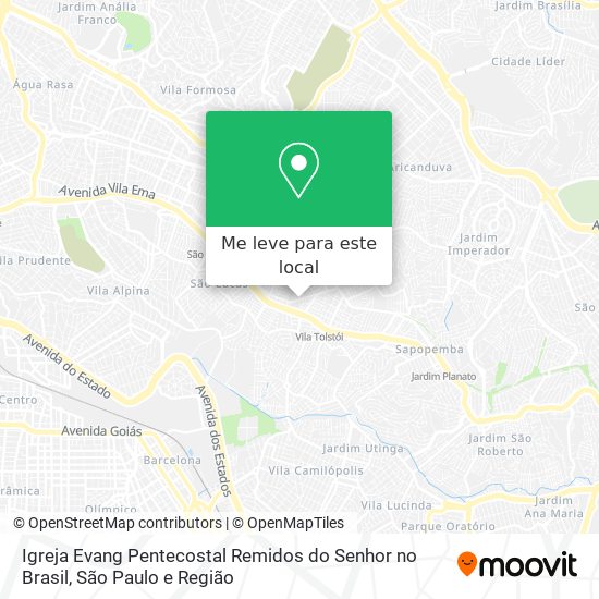 Igreja Evang Pentecostal Remidos do Senhor no Brasil mapa