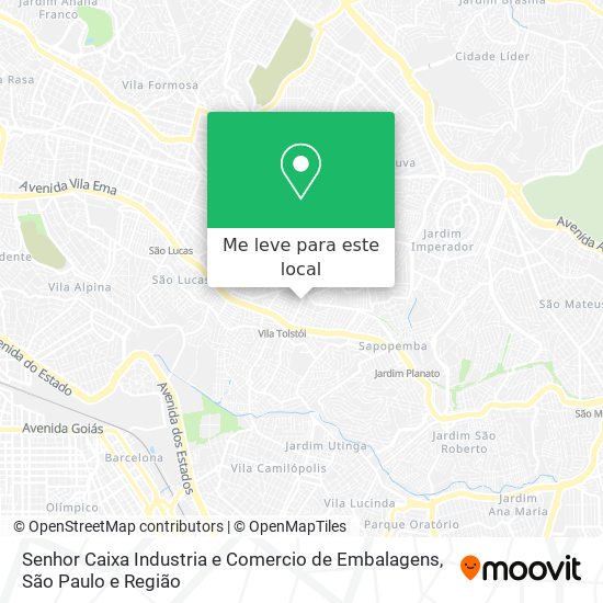 Senhor Caixa Industria e Comercio de Embalagens mapa