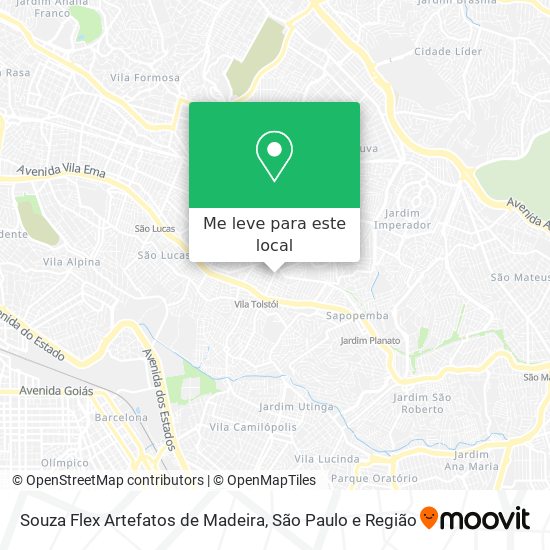 Souza Flex Artefatos de Madeira mapa