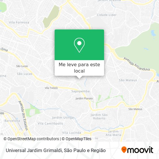 Universal Jardim Grimaldi mapa
