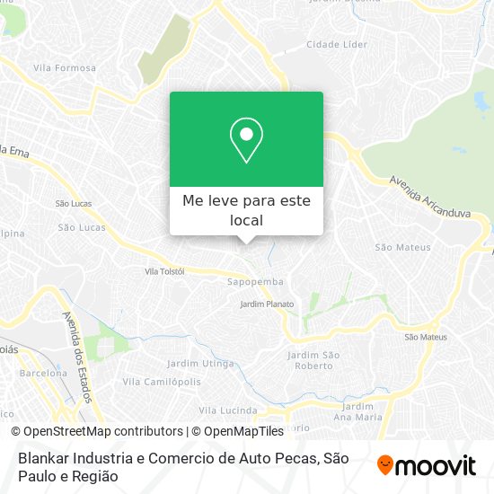 Blankar Industria e Comercio de Auto Pecas mapa