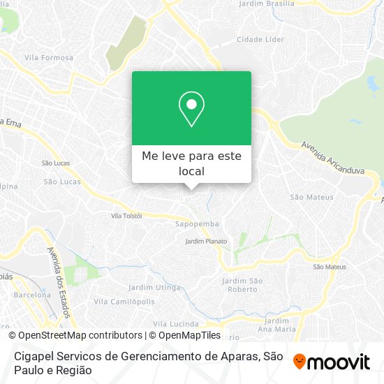 Cigapel Servicos de Gerenciamento de Aparas mapa