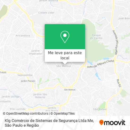 Klg Comércio de Sistemas de Segurança Ltda Me mapa