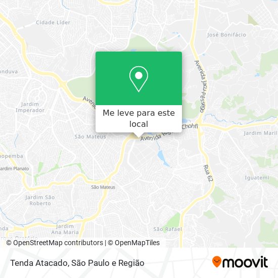 Tenda Atacado mapa