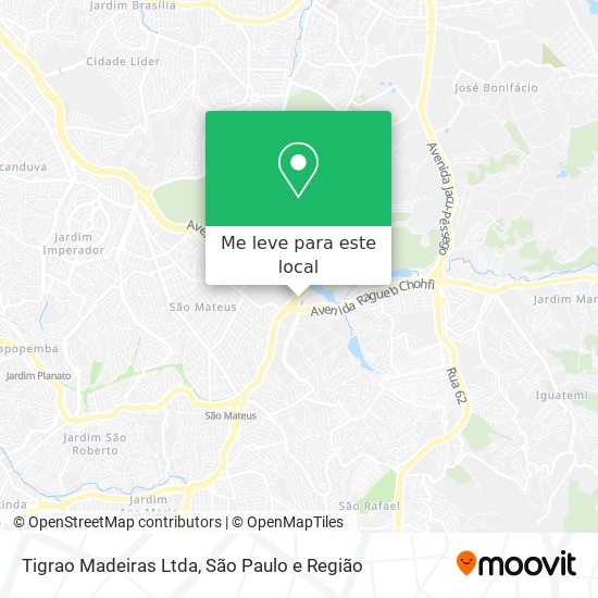 Tigrao Madeiras Ltda mapa