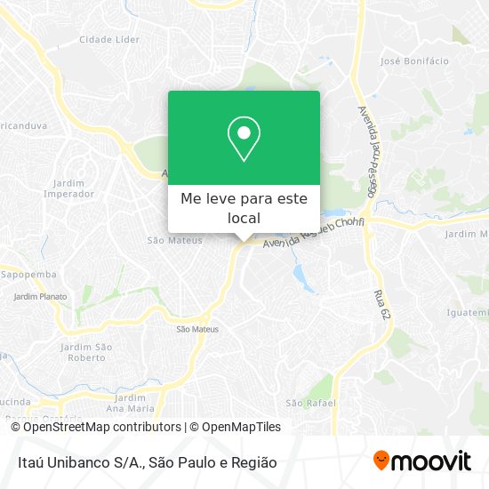 Itaú Unibanco S/A. mapa
