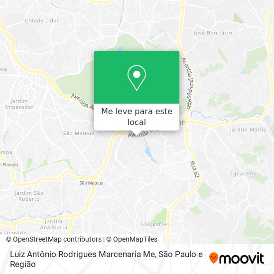 Luiz Antônio Rodrigues Marcenaria Me mapa