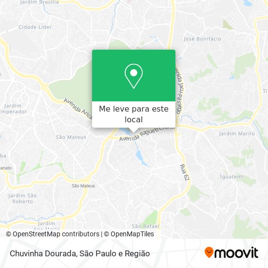 Chuvinha Dourada mapa