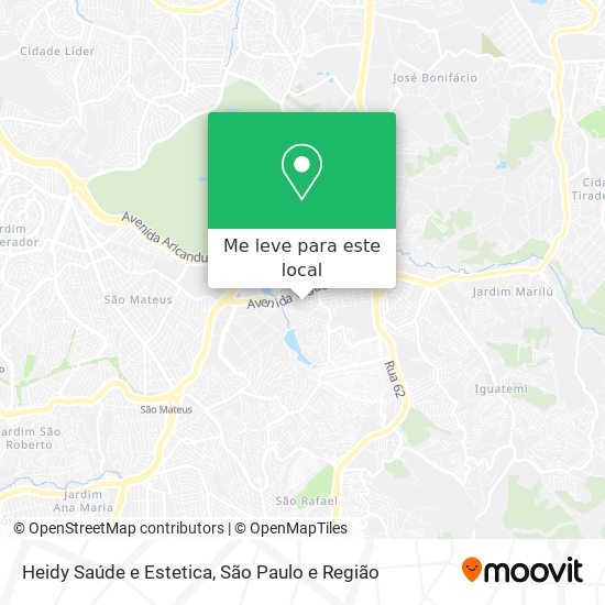 Heidy Saúde e Estetica mapa