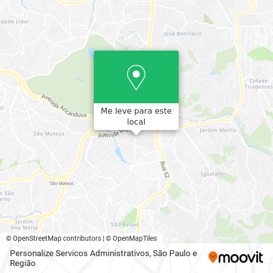 Personalize Servicos Administrativos mapa