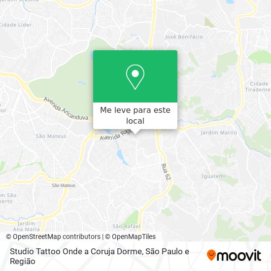 Studio Tattoo Onde a Coruja Dorme mapa