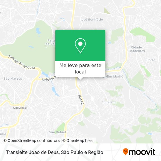 Transleite Joao de Deus mapa