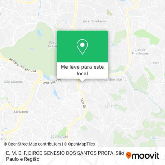 E. M. E. F. DIRCE GENESIO DOS SANTOS PROFA mapa