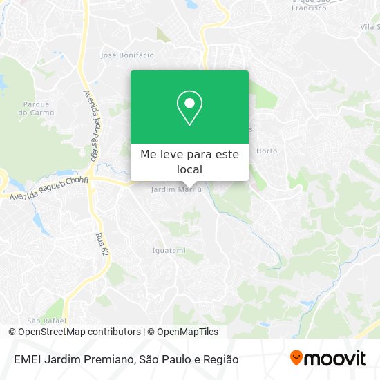 EMEI Jardim Premiano mapa