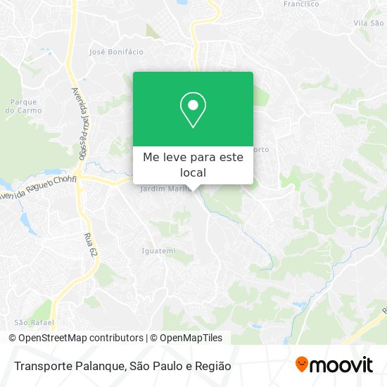 Transporte Palanque mapa