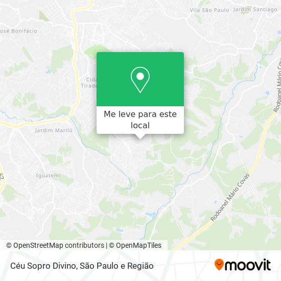Céu Sopro Divino mapa