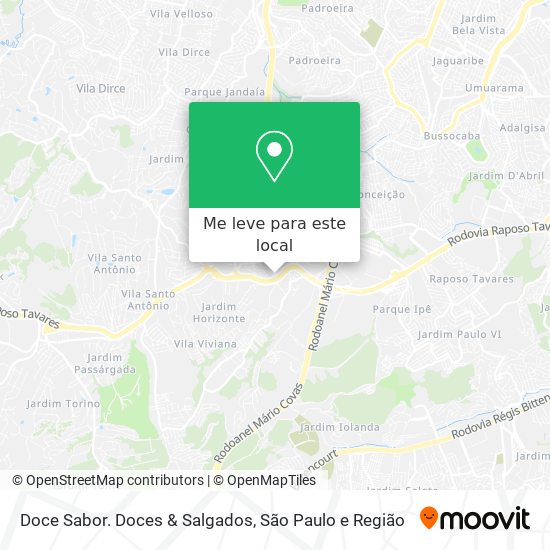 Doce Sabor. Doces & Salgados mapa