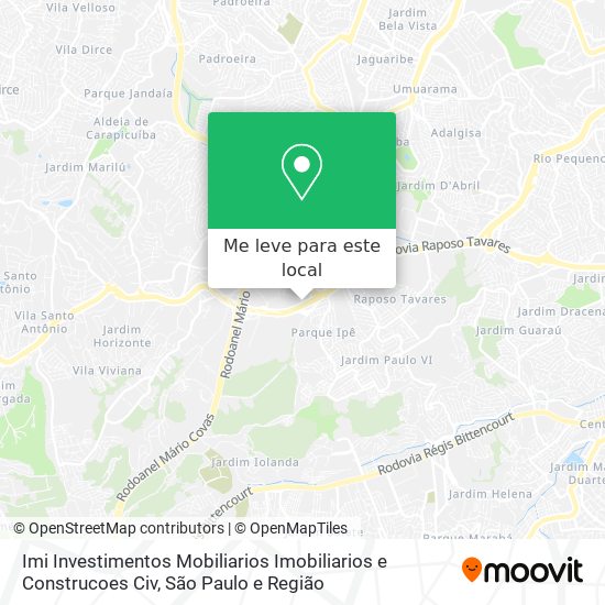 Imi Investimentos Mobiliarios Imobiliarios e Construcoes Civ mapa