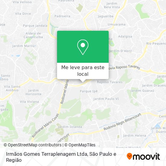Irmãos Gomes Terraplenagem Ltda mapa