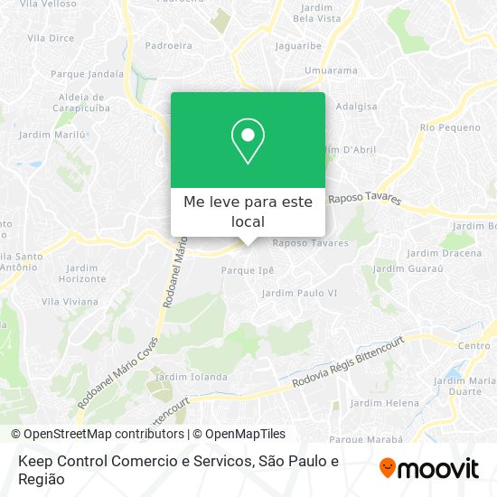 Keep Control Comercio e Servicos mapa
