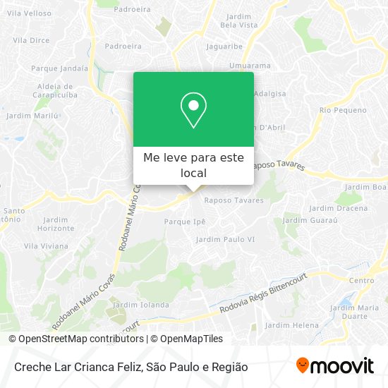 Creche Lar Crianca Feliz mapa
