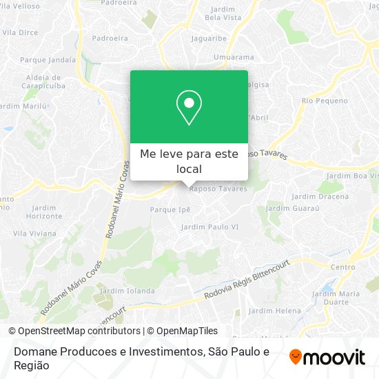 Domane Producoes e Investimentos mapa