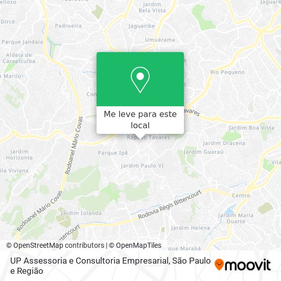 UP Assessoria e Consultoria Empresarial mapa