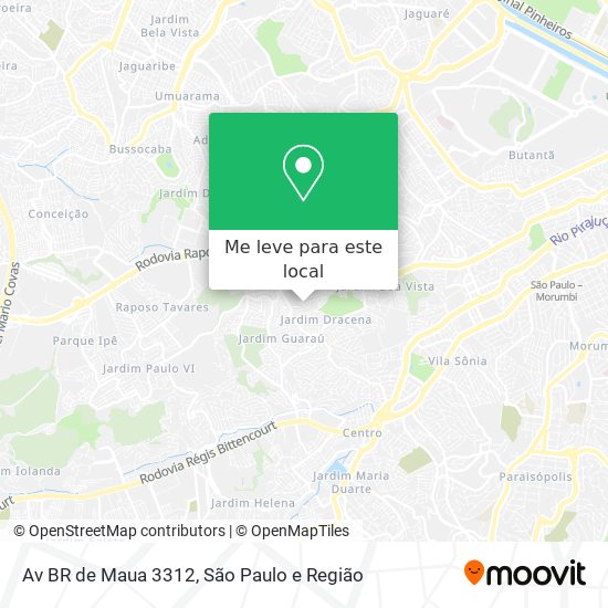 Av BR de Maua 3312 mapa