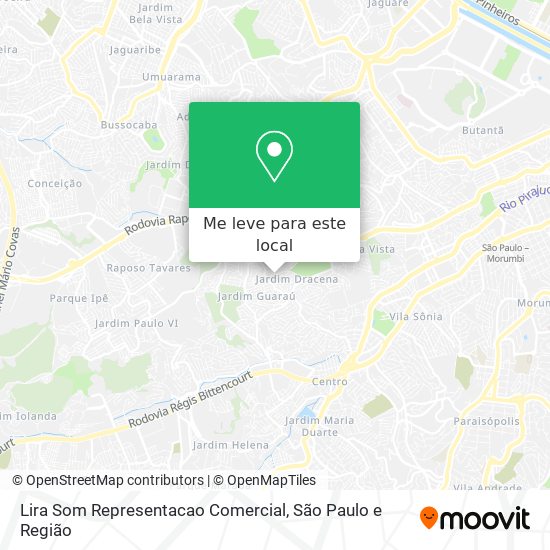 Lira Som Representacao Comercial mapa
