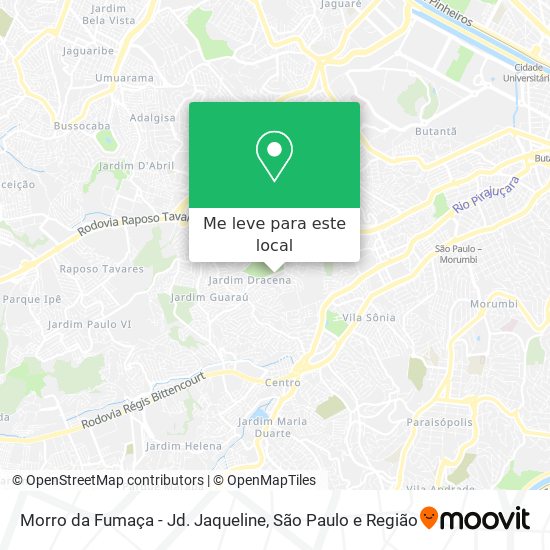 Morro da Fumaça - Jd. Jaqueline mapa