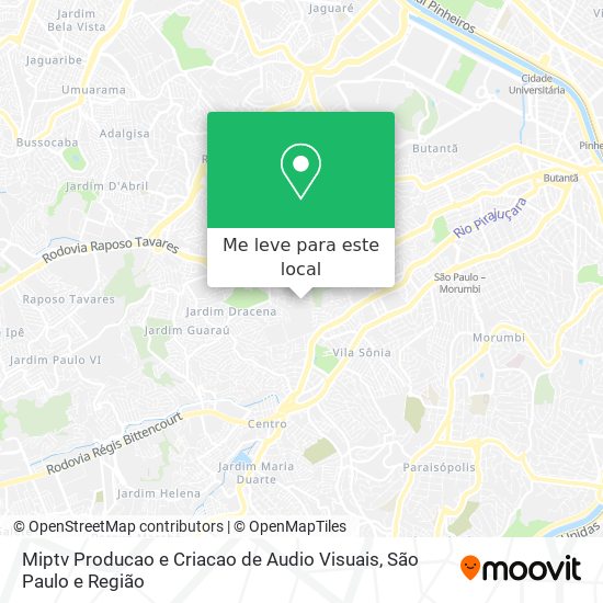 Miptv Producao e Criacao de Audio Visuais mapa