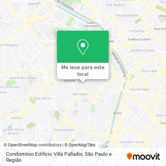 Condomínio Edifício Villa Palladio mapa