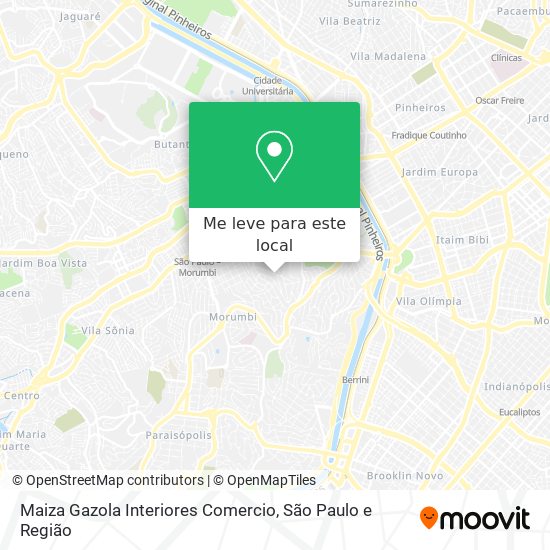 Maiza Gazola Interiores Comercio mapa
