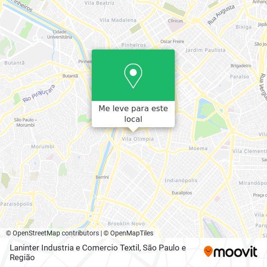 Laninter Industria e Comercio Textil mapa